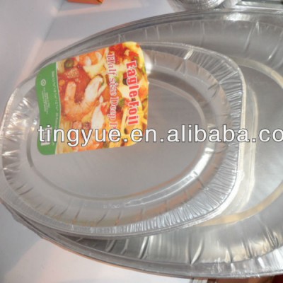 Oval-shaped Aluminum Foil Tray